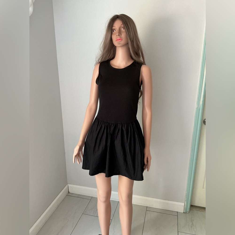 ASOS Black Sleeveless Mini Dress Sz M - Picture 3 of 13